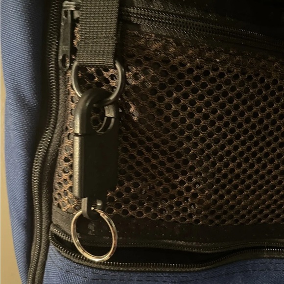 Vtg Eagle Creek Travel Gear Blue Backpack Removable Straps Top Handle Convert - Picture 14 of 14